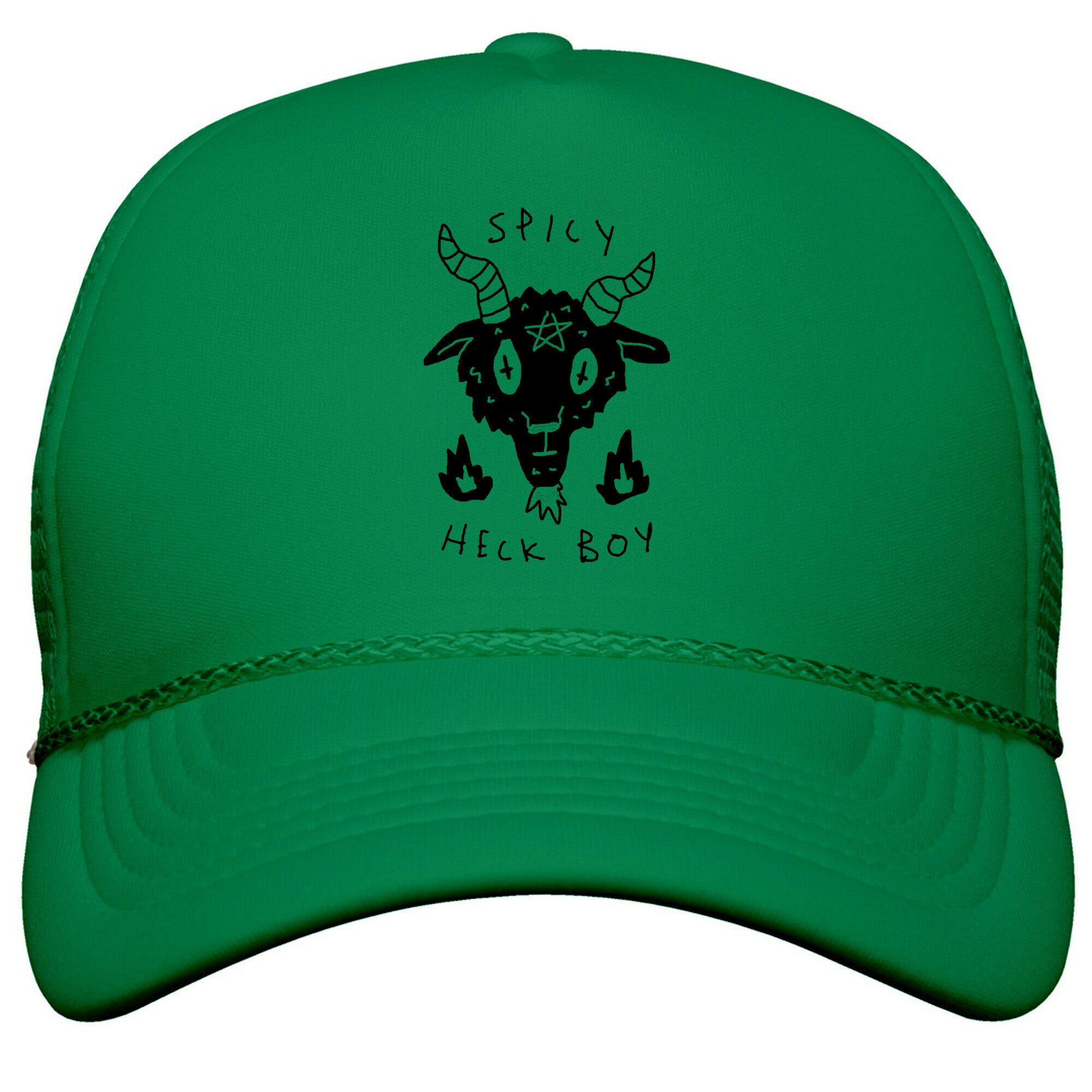 Spicy Heck Boy Satan Snapback Trucker Hat